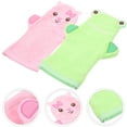 thumbnail image 3 of 2Pcs Multi-function Shower Gloves Kids Scrubbing Mitts Baby Shower Mitts Exfoliating Supply, 3 of 8