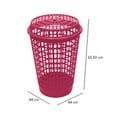 thumbnail image 5 of Cesta para Ropa Plastic Trends Calada 55 Litros Rosa, 5 of 5