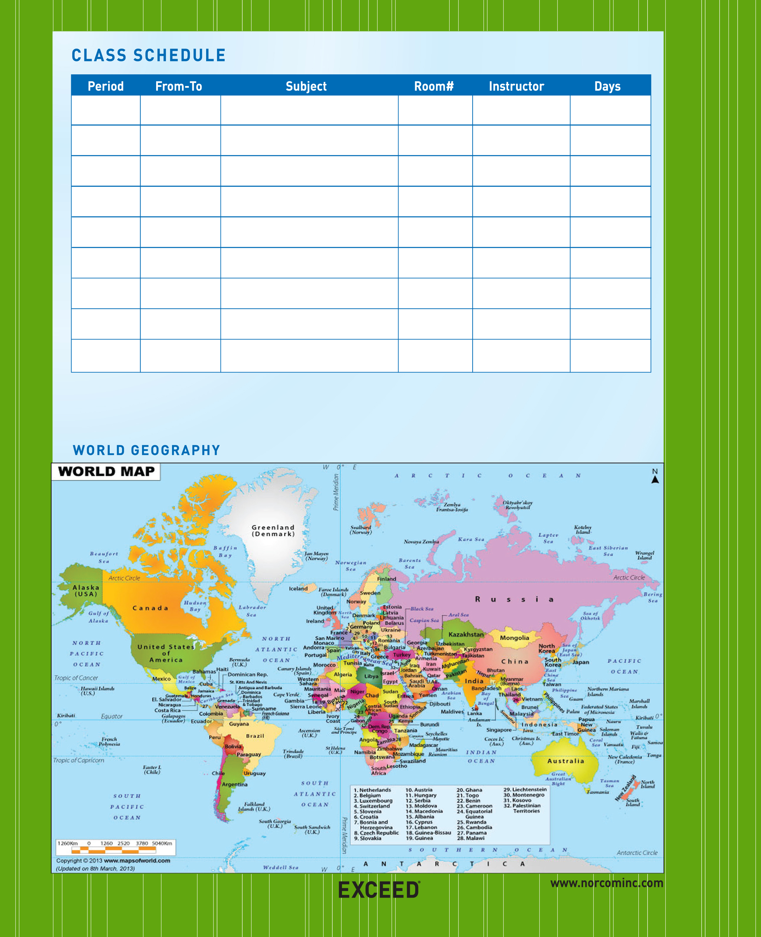 Exceed Spiral Notebook, Wide Ruled, 5 Subject, 160 Pages, 8.5" x 10.5", Color Choice Will Vary, 77625