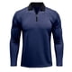 thumbnail image 2 of pstuiky hombres de manga larga, Camiseta de manga larga con cuello alto y cremallera para hombre, blusa lisa con cuello vuelto y manga larga top de hombre xxl, 2 of 5