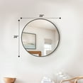 thumbnail image 4 of Simenmax Round Wall Mirror 20 Inch, Bathroom Mirrors for Over Sink, Circle Mirror for Bathroom, Entryway, Bedroom, Vanityï¼Black, 4 of 9