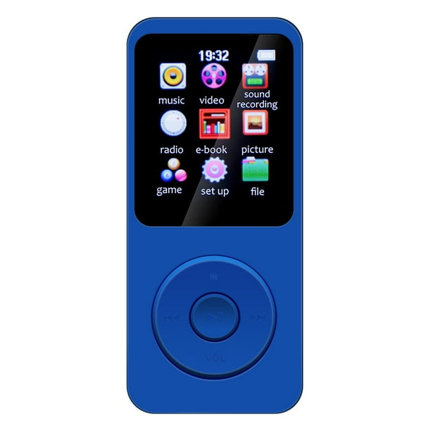 MP3 Walkman Pantalla de 18 pulgadas Mini reproductor de música Compatible con Bluetooth 5.0 para niños