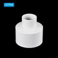 thumbnail image 3 of Uxcell ID Reducer Pipe Fitting Straight Adapter Connector, White 50mm to 25mm 2, 3 of 6