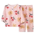 thumbnail image 1 of Wo-Fusoul Ensemble de Pyjama d'Été à Manches Courtes Imprimé pour Enfants, Mélange Coton-Modal, Coupe Ample, Col Rond, Pantalon à Taille Élastique, Tenue d'Intérieur pour Garçons et Filles, 1 of 5
