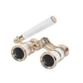 thumbnail image 1 of 3x25 Binoculars Metal Opera Theater Glasses Coated Lens Red Telescope W/ Handle, 1 of 2