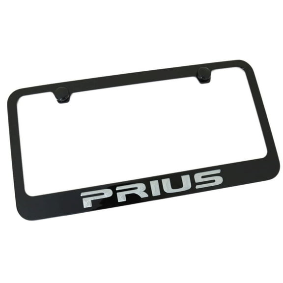 Toyota Prius Black Metal License Plate Frame