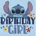 thumbnail image 2 of Men's Lilo & Stitch Birthday Girl Stitch Graphic Tee Light Blue Large, 2 of 4