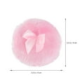 thumbnail image 2 of LEEYNEER 3PC Powder Puff Long Hair Talcum Powder Puff Baby Special Prickly Heat Powder Puff Plush Powder Puff Lovely Bowknot Design Powder, 2 of 8
