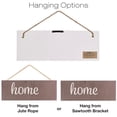 thumbnail image 4 of Excello Global Products Hanging Home Decor Sign with Sawtooth Hook and Jute Hanging Rope (Home, Family, Love, Laugh, Live, Happiness in Neutral Colorway) - EGP-HD-0358, 4 of 6