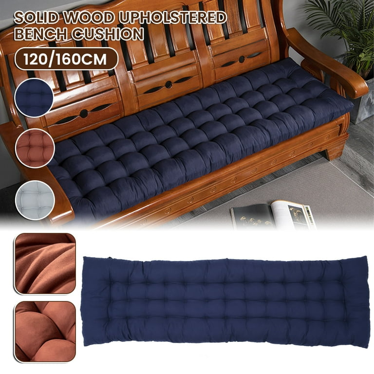 Willstar Garden Bench Cushion Soft Outdoor Furniture Swing Chair Long Seat Pad Home Office Sofa Pads Patio 48 160cm Gray