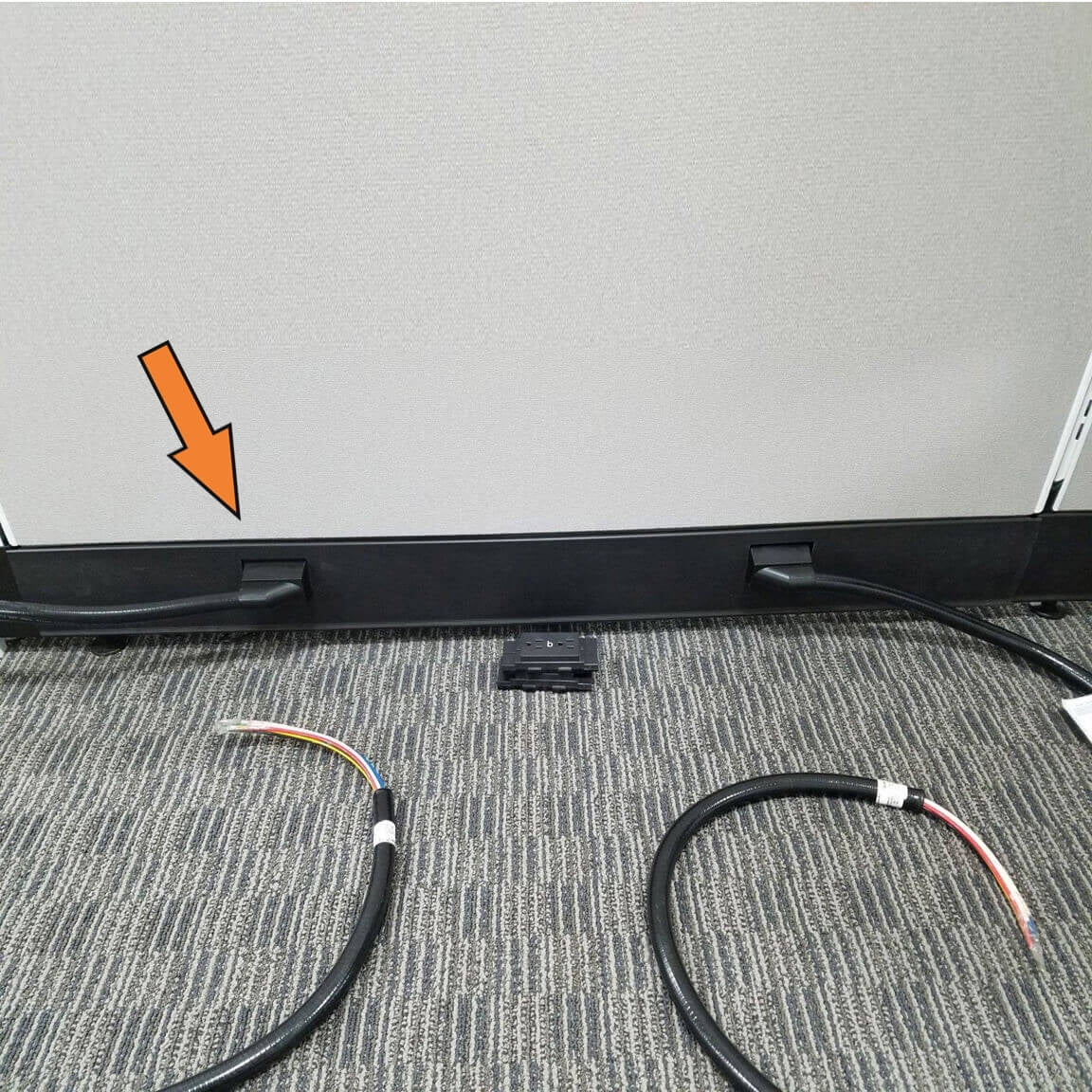 Commercial System Furniture Power Infeed