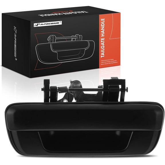 A-Premium Tailgate Handle Liftgate Latch Handle Compatible with Chevrolet Colorado 2004-2012 & GMC Canyon 2004-2012 & Isuzu i-280 2006, i-290 2007-2008, i-350 2006, i-370 2007-2008, Smooth Black
