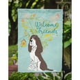 thumbnail image 3 of Carolines Treasures BB7622GF Welcome Friends Brown Springer Spaniel Flag Garden Size  Small multicolor, 3 of 3