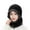 Black, variant on UTSJKR Women Winter One Piece Beanie Hat Slouchy Fleece Lined Balaclava Mask Neck Scarf Set Earmuff Ski Snow Knit Hats Navy