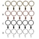 thumbnail image 4 of 10 Uds anillo de cortina de ducha de anillo romano de Metal + anillo de abrazadera colgante de Clip (negro) Likrtyny 3je4yh8yu1cc8fp7, 4 of 5