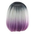 thumbnail image 2 of SUCS Hair Color Natural Wigs Fashion Dyeing Short BOB Mix Synthetic For Women Full wig, 2 of 5