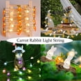 thumbnail image 2 of CUJM Easter Dections Bny Carrot String Lights Battery Operated, Spring Dections Outd Indoor String Fairy for Home Lights,, 2 of 6