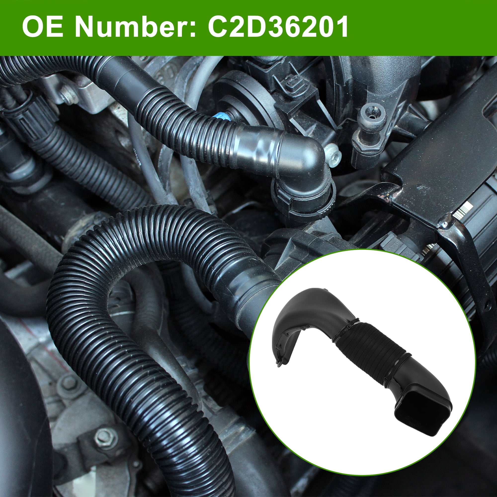 HOPESPANNER Air Intake Hose For Jaguar XJ 2009-2024 - C2D36201 Replacement Tube, 52cm Long - View #4