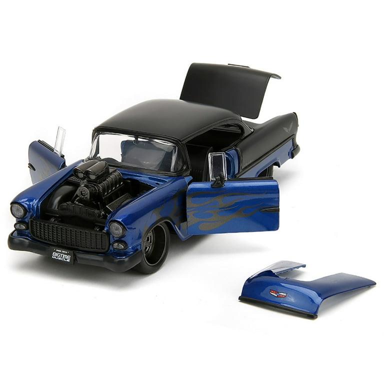 Collections Etc 1955 Metallic Blue Chevy Bel-Air 1:24 Scale Collections Etc 1955 Metallic Blue Chevy Bel-Air 1:24 Scale
