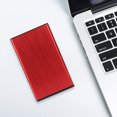 thumbnail image 4 of Boîtier de Disque Dur Externe Mobile pour Notebook USB2.0 2.5 Pouces en Alliage d'Aluminium Brossé Compatible avec 2 To HDD SSDRed, 4 of 10