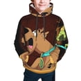 thumbnail image 5 of Lsque Scooby-Doo Patten Youth Hoodie Sweatshirt Pullover with Kangaroo Pocket Boys and Girls Hoodie Warm Hoodie for Kids, 5 of 8