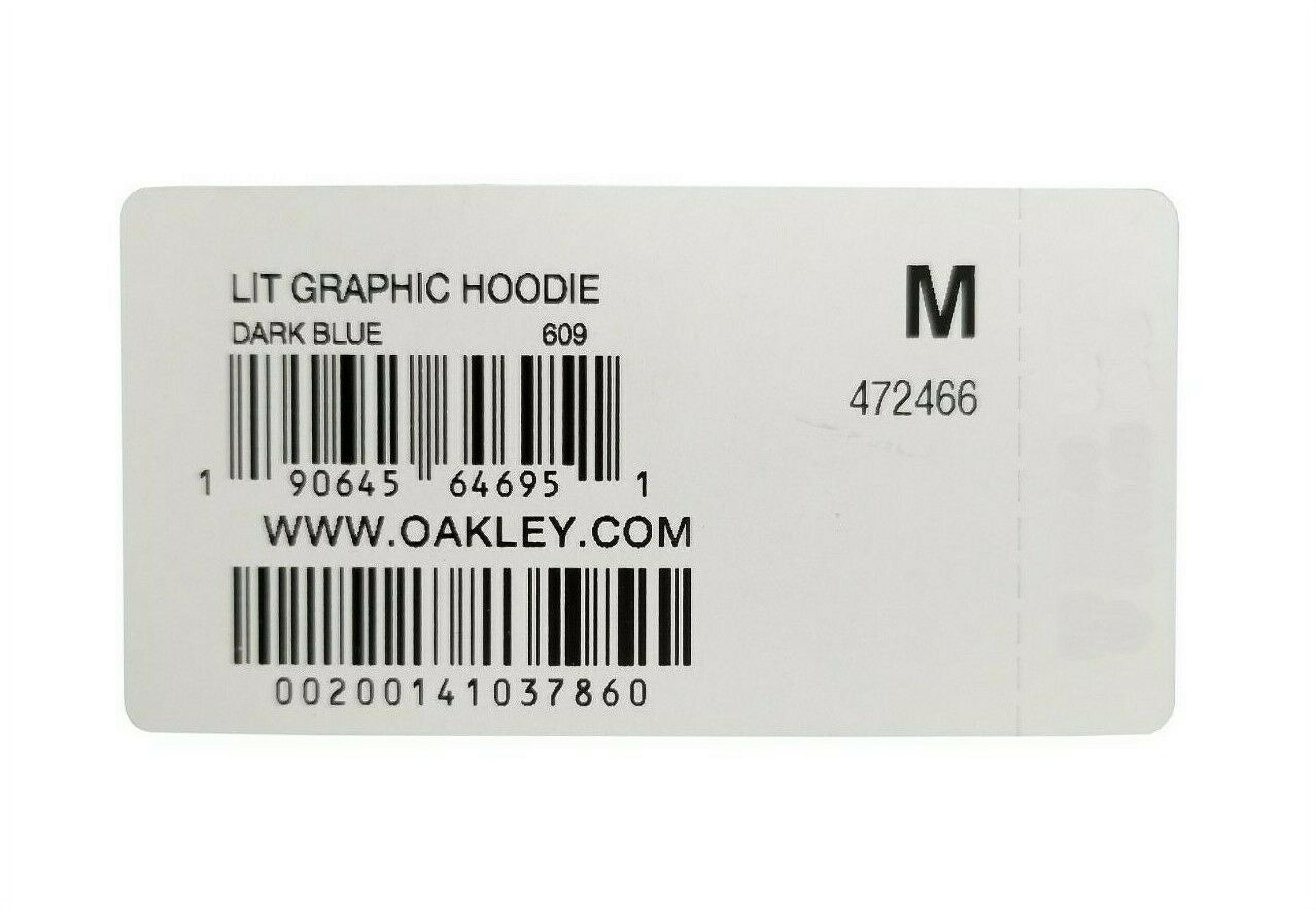Oakley Men's Lit Graphic Hoodie 472466 Dark Blue Size M - image 4 of 4