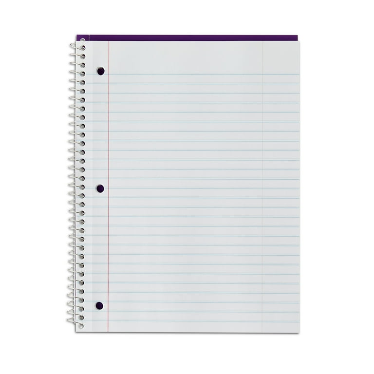 RNIB A6 Spiral Notebook Yellow Paper