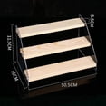 thumbnail image 4 of facefd Stepped Acrylic Stands, Display Stand, for Doll Model Car Action Figure Three-tiers, 4 of 9