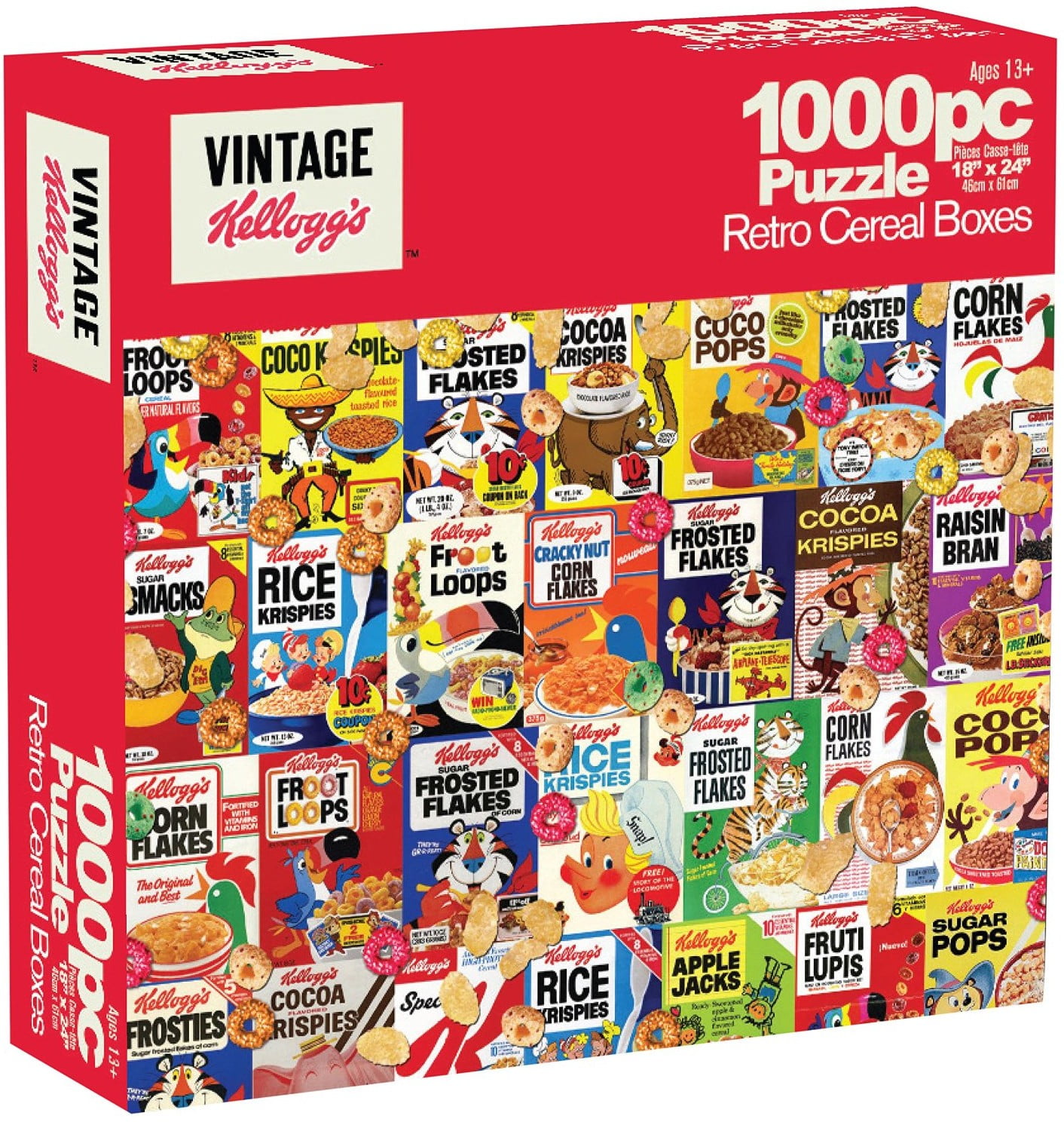 Details about   Kelloggs Corn Flakes Vintage Cereal 1000 Piece Jigsaw Puzzle New Factory Sealed! 
