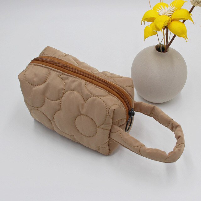 LinYooLi Large Capacity Cosmetic Bag for Lipsticks Toothbrush Multifunctional Portable Travel Toiletry Bag Ladies Zippered Pencil Case