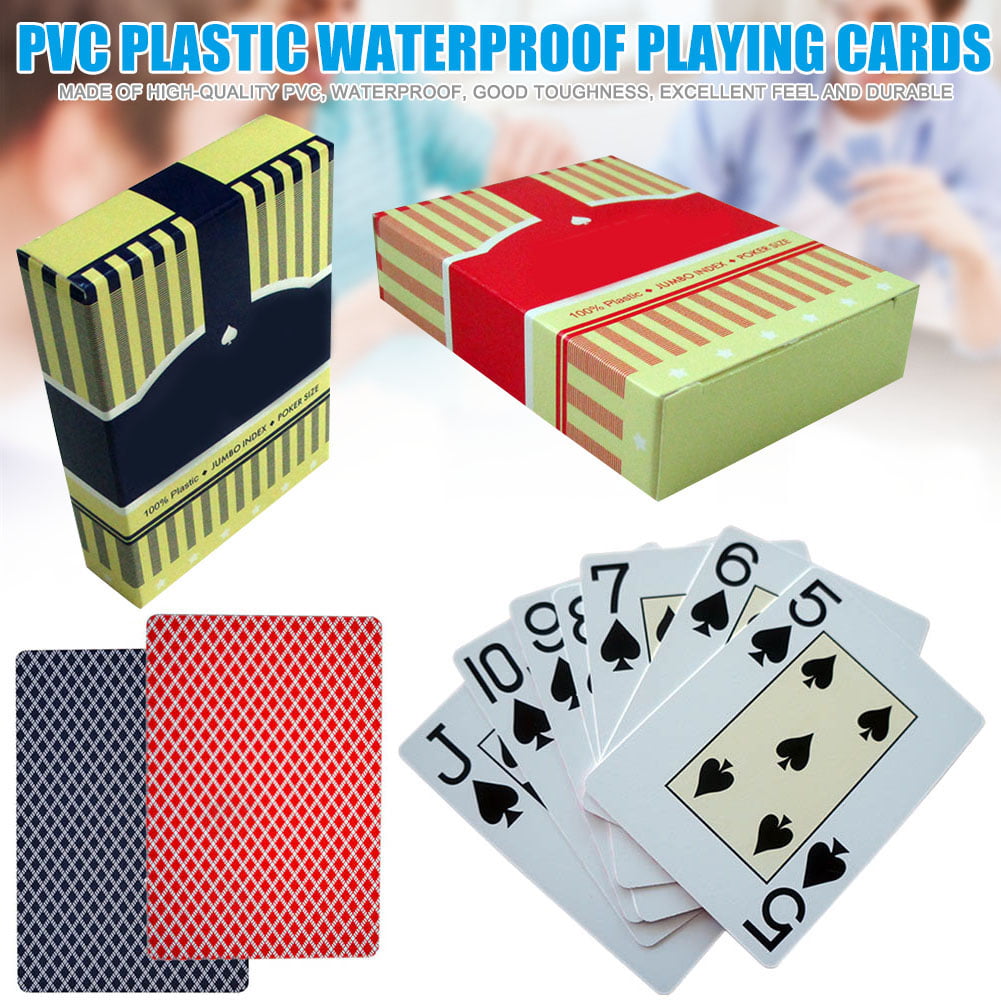 PLASTIC Coated carte da gioco di sicurezza SIGILLATI VIAGGIO VACANZE FAMILY GAMES POKER 