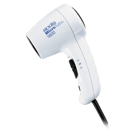 Andis MicroTurbo 1600 Watts Compact Hair Dryer,