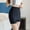 Black, variant on PULLIMORE 3 Pcs Double Layers Front Crotch Safety Short Seamless Ice Silk Skirt Shorts (XL, 3 Colors)