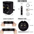 thumbnail image 6 of Yuyamidu 13 PCS Car Seat Covers Full Set Car Steering Wheel Accessories Car Seat Belt Cover Auto Rear View Mirror Cover Trash Bin Car Coasters Keychain Black Cat Chapstick Holder, 6 of 7