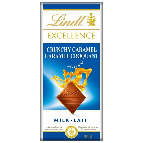 Chocolat au lait Lindt EXCELLENCE Caramel Croquant&nbsp;– Barre (100&nbsp;g) 100 g