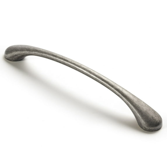 Goo-Ki 6 Pack Antique Silver Cabinet Arch Pulls 160mm Hole Center Burnished Silver Drawer Handles Vintage Home Improvement Retro Dresser Handles Classic Zinc Alloy Kitchen Hardware
