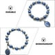 thumbnail image 4 of KAKOWELY 3 pulseras exquisitas con diseño de Madonna y cruz de perla azul para mujer, 4 of 5