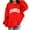 Red, variant on Tiijoy Girls Los Angeles Print Hoodie Loose Pullover Hooded Sweatshirt, Sizes 3-4T