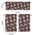 thumbnail image 6 of Kitchen Curtains and Valance Set 36 Inch Tier Pioneer Colorful Floral 3 Pieces Set Dining Room Small Curtain Drapes Cafe Curtains Valance for Home Decor Rod Pocket, 6 of 6