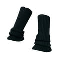 thumbnail image 2 of Opvise Winter Socks 1 Pair Thickened Warm Elastic Leg Warm Socks Japanese Style Sweet Girl Ribbed Knitted Boot Cuffs for Daily Wear One Size D, 2 of 8