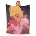 thumbnail image 2 of The Northwest Group 1DPF-65400-0004-OOF 60 x 80 in. Disney The Princess & the Frog Charlotte La Bouff Silk Touch Throw, 2 of 5
