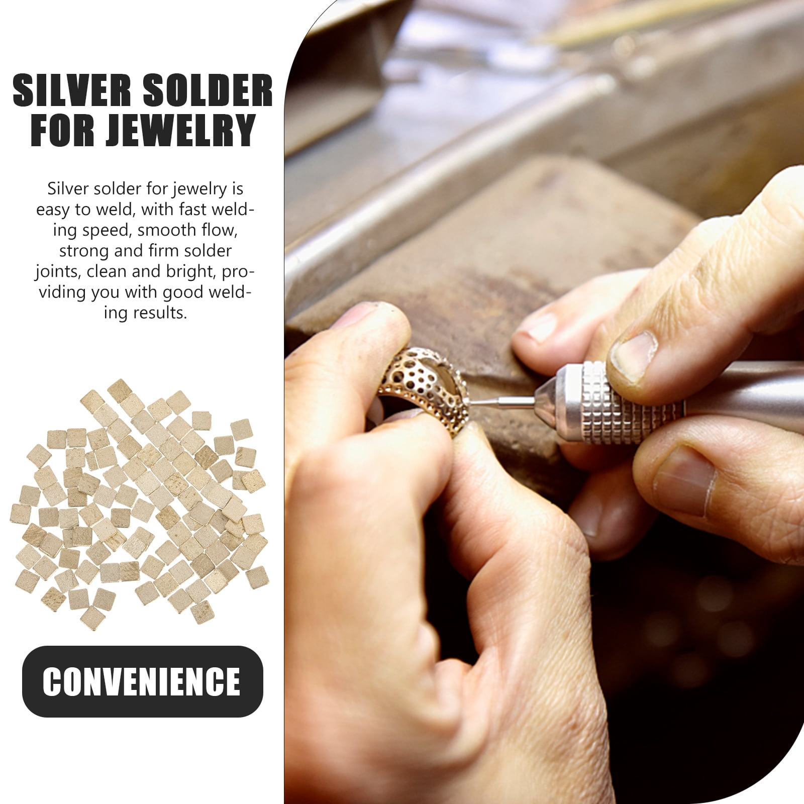 100pcs Silver Solder Tiny Precut Silver Solder For Jewelry Making Repair  Diy