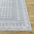 thumbnail image 4 of Livabliss x Our PNW Home Rainier Cottage Border Washable Runner Area Rug, 2'7" x 12', White/Pale Blue, 4 of 11