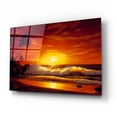 thumbnail image 2 of Epic Art 'Fiery Waves' by Anthony Casay, Acrylic Glass Wall Art, 24"x16", 2 of 8