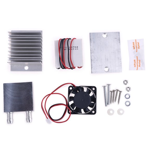 DIY Kits Thermoelectric Peltier Refrigeration Cooling System + Cooler Fan + TEC1-12706