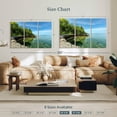 thumbnail image 4 of Elephant Stock Paradise Cove Photography Wall Art - Horizontal Multi Panel Canvas - Living Room Wall Decor - Nature Multi Panel - Green And Blue Decor - 50" x 32", 4 of 8
