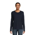 thumbnail image 5 of Time and Tru Women's Long Sleeve T-Shirt (3 Pack), 5 of 5