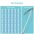 thumbnail image 6 of Duster Refills 360° for 30 pcs & 1 Extended Handle Featuring 5x Powerful Dust Removal Disposable Feather Duster Multi Surface Refills Super Efficient Duster Kit Compatible with Duster, 6 of 8