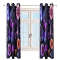 thumbnail image 4 of Dreamy Purple Butterfly Pattern (98)-2 2pcs Blackout Curtains For Living Room Bedroom Grommet Top Window Set for Left And Right Biparting Open, 4 of 6