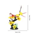 thumbnail image 2 of HEMOTON  2 Pcs Vivid Sushi Restaurant Flower Figurine Plate Flowers Decor Fake Embossed, 2 of 8